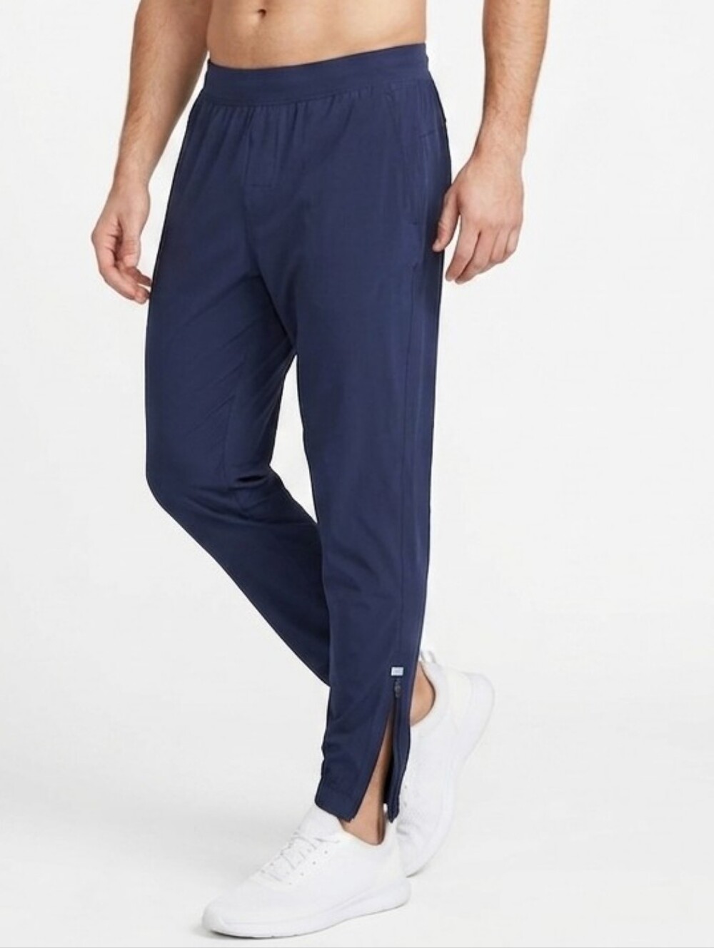 all in motion Navy Men's Athletic Zip-Hem Joggers Large - Picture 1 of 12